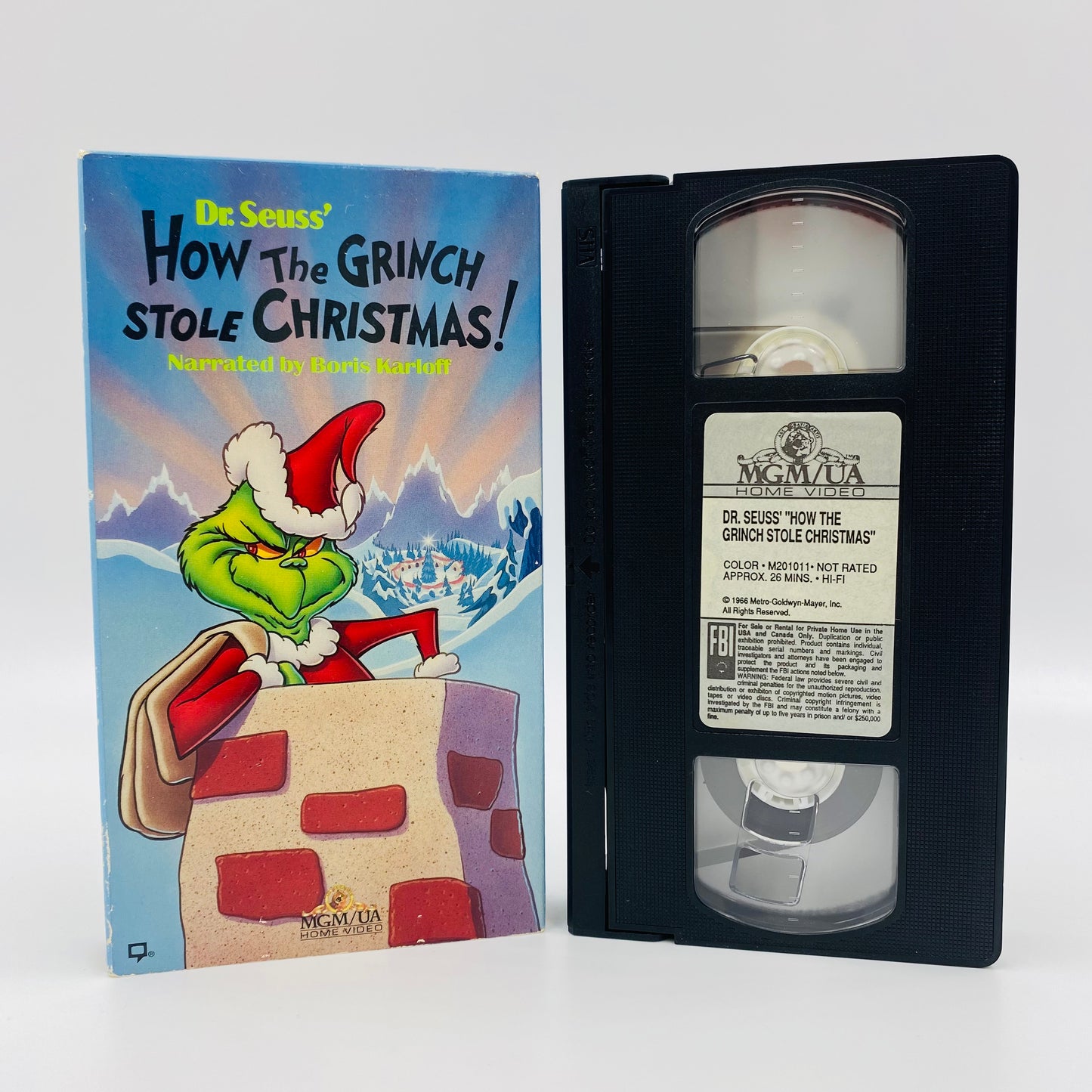 How The Grinch Stole Christmas! VHS tape (1994) MGM/UA Home Video