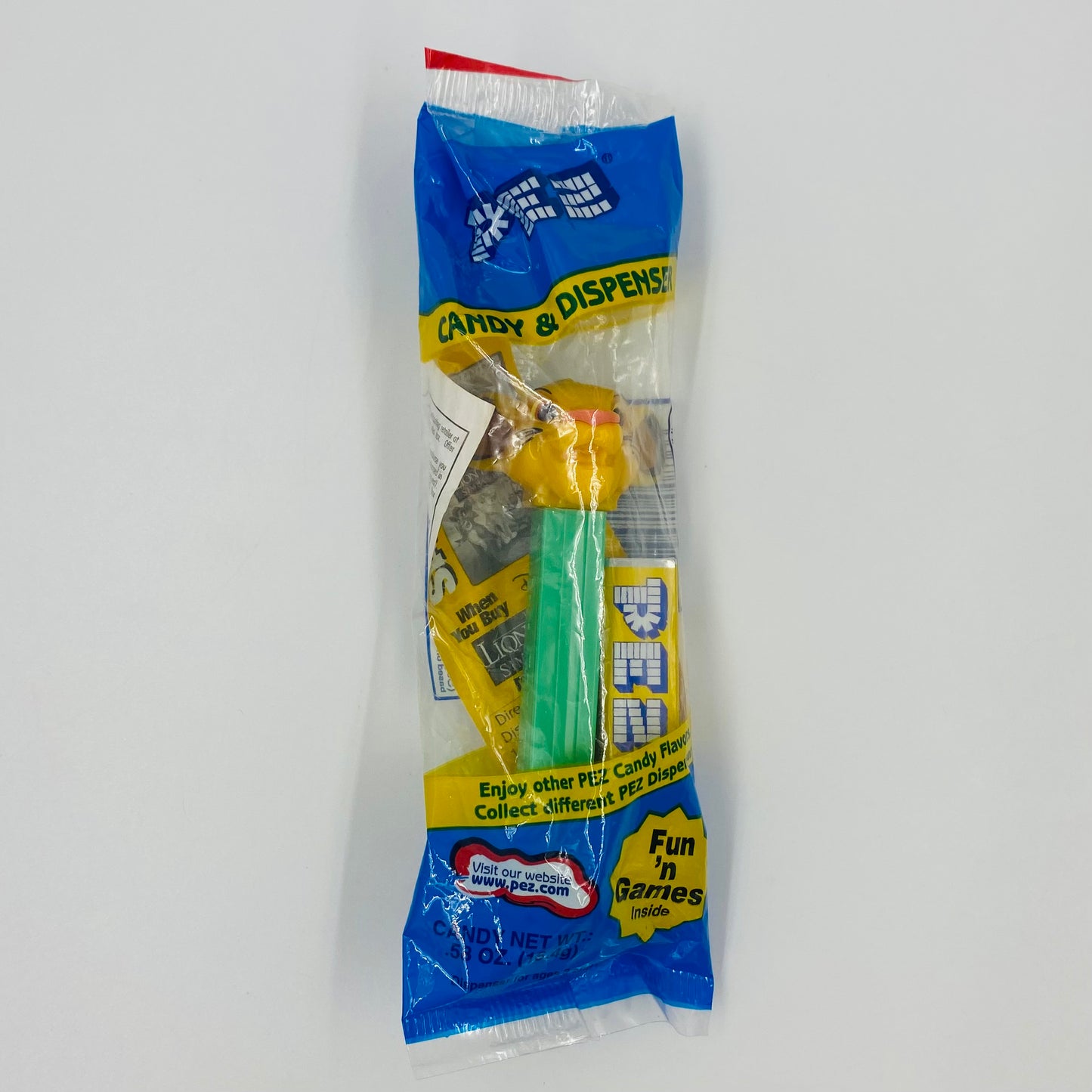 Lion King Simba PEZ dispenser (2004) bagged blue cello