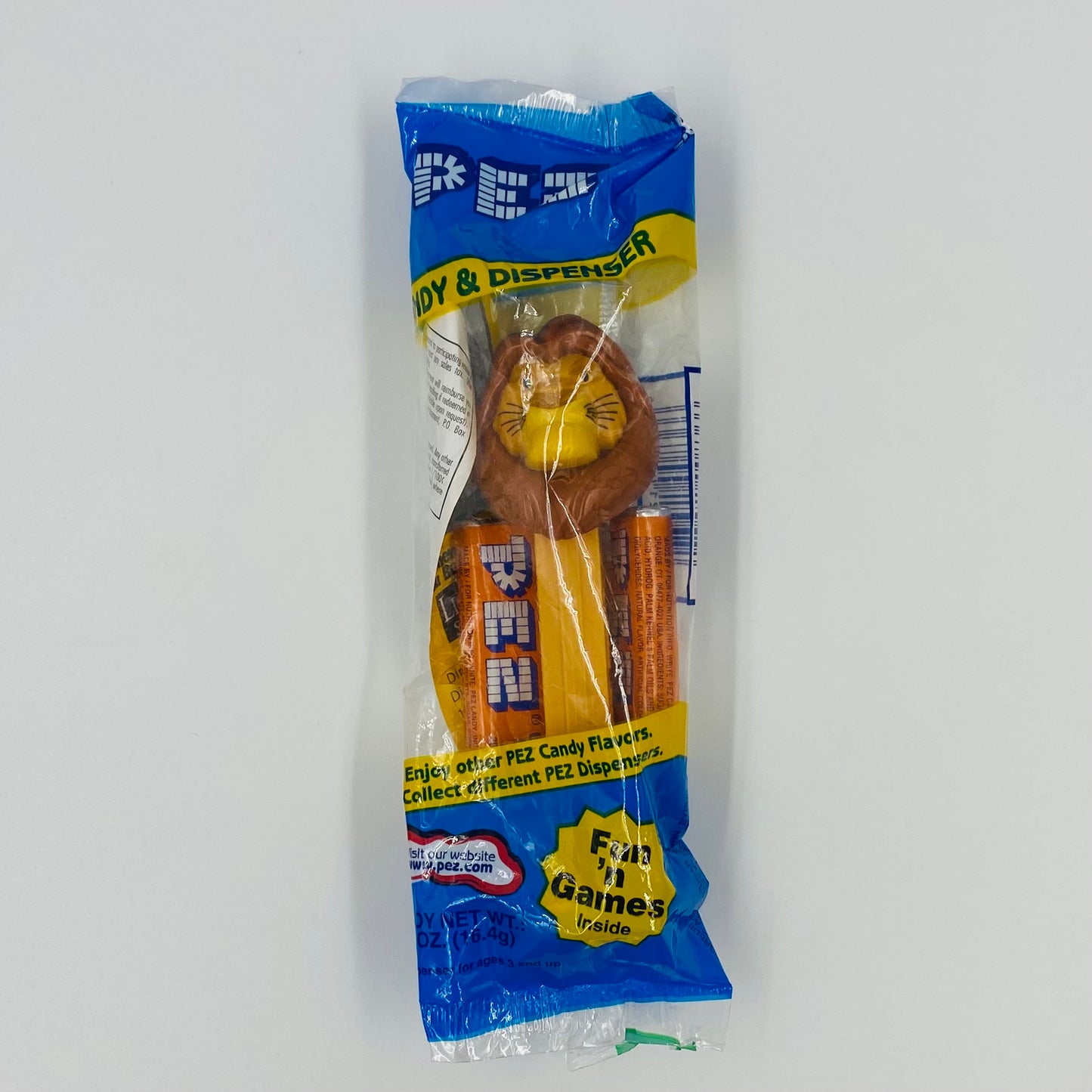 Lion King Mufasa PEZ dispenser (2004) bagged 4.9 Hungary blue cello
