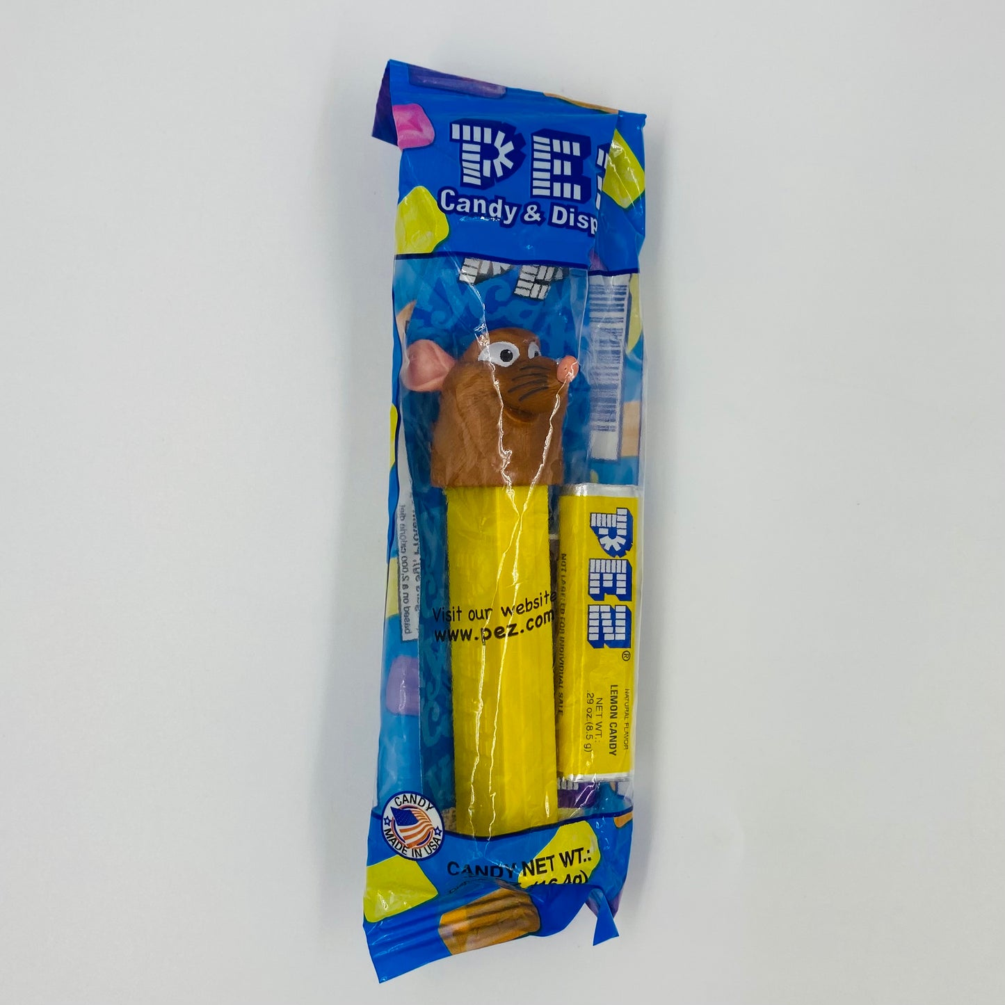 Ratatouille Emile PEZ dispenser (2007) bagged 5.9 Hungary blue cello