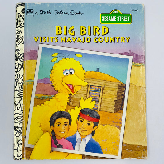 A Little Golden Book: Sesame Street Big Bird Visits Navajo Country (1993) Golden