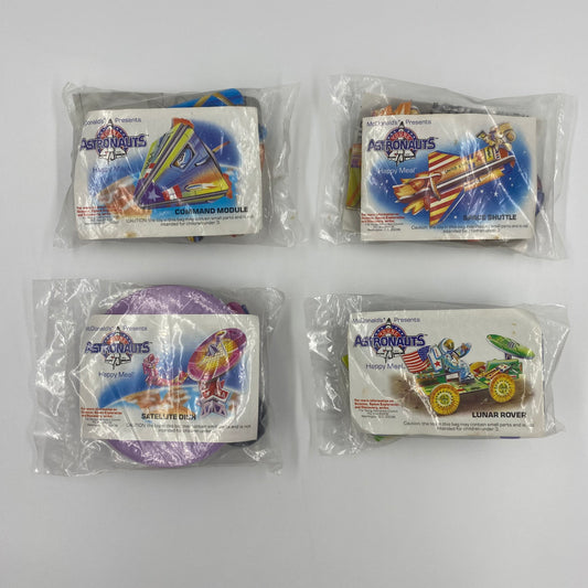 McDonald's Presents Young Astronauts complete set of 4 McDonald's Happy Meal toy (1992) bagged