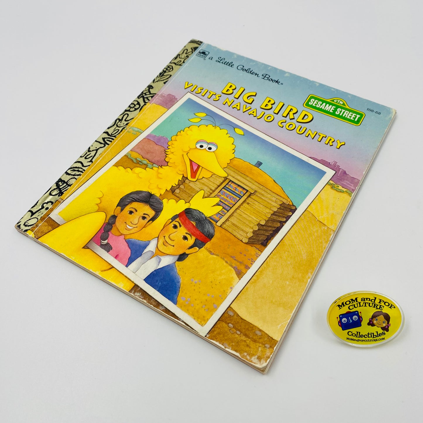 A Little Golden Book: Sesame Street Big Bird Visits Navajo Country (1993) Golden