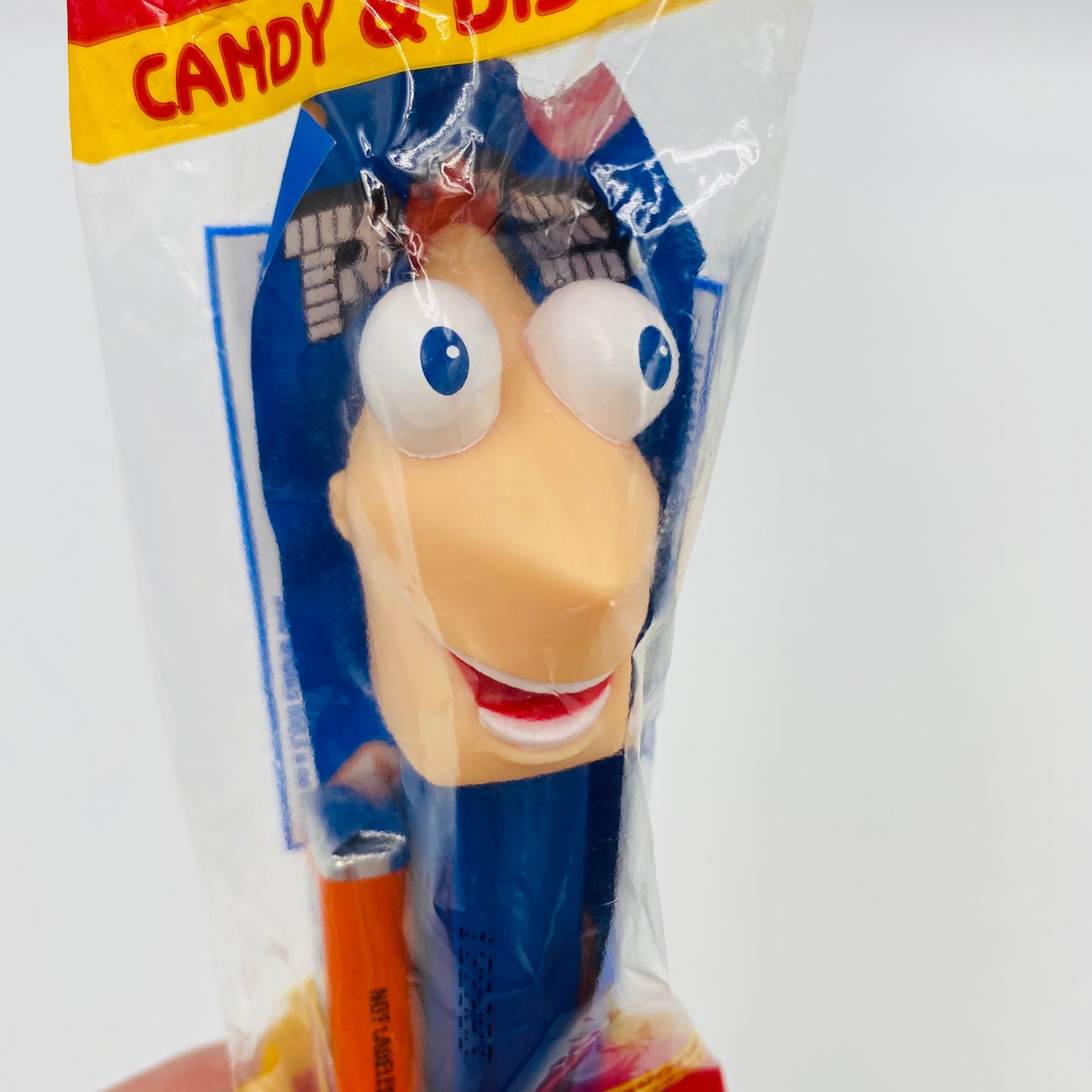 Phineas & Ferb Phineas PEZ dispenser (2011) bagged 5.9 China red cello