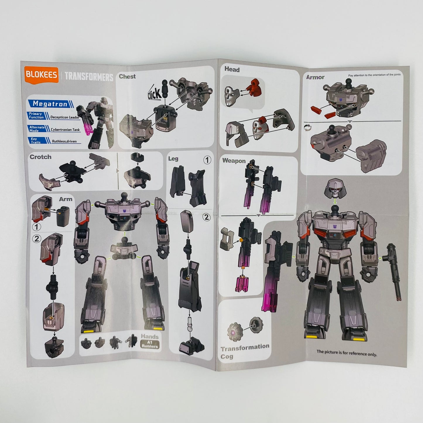 Transformers Galaxy Version 07 ULTRA RARE Megatron (Hidden Style)  loose 4” action figure (2025) Blokees