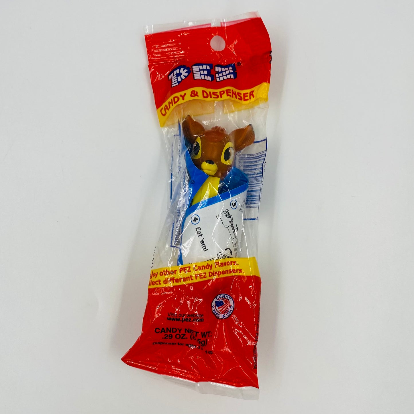 Bambi PEZ dispenser (2009) bagged 5.9 China red cello
