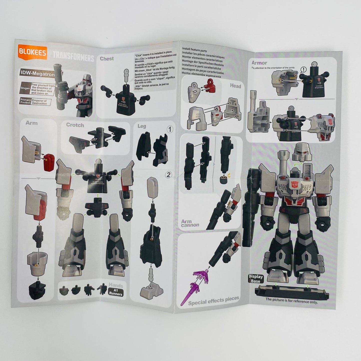 Transformers Galaxy Version 06 Megatron (IDW) loose 4” action figure (2025) Blokees