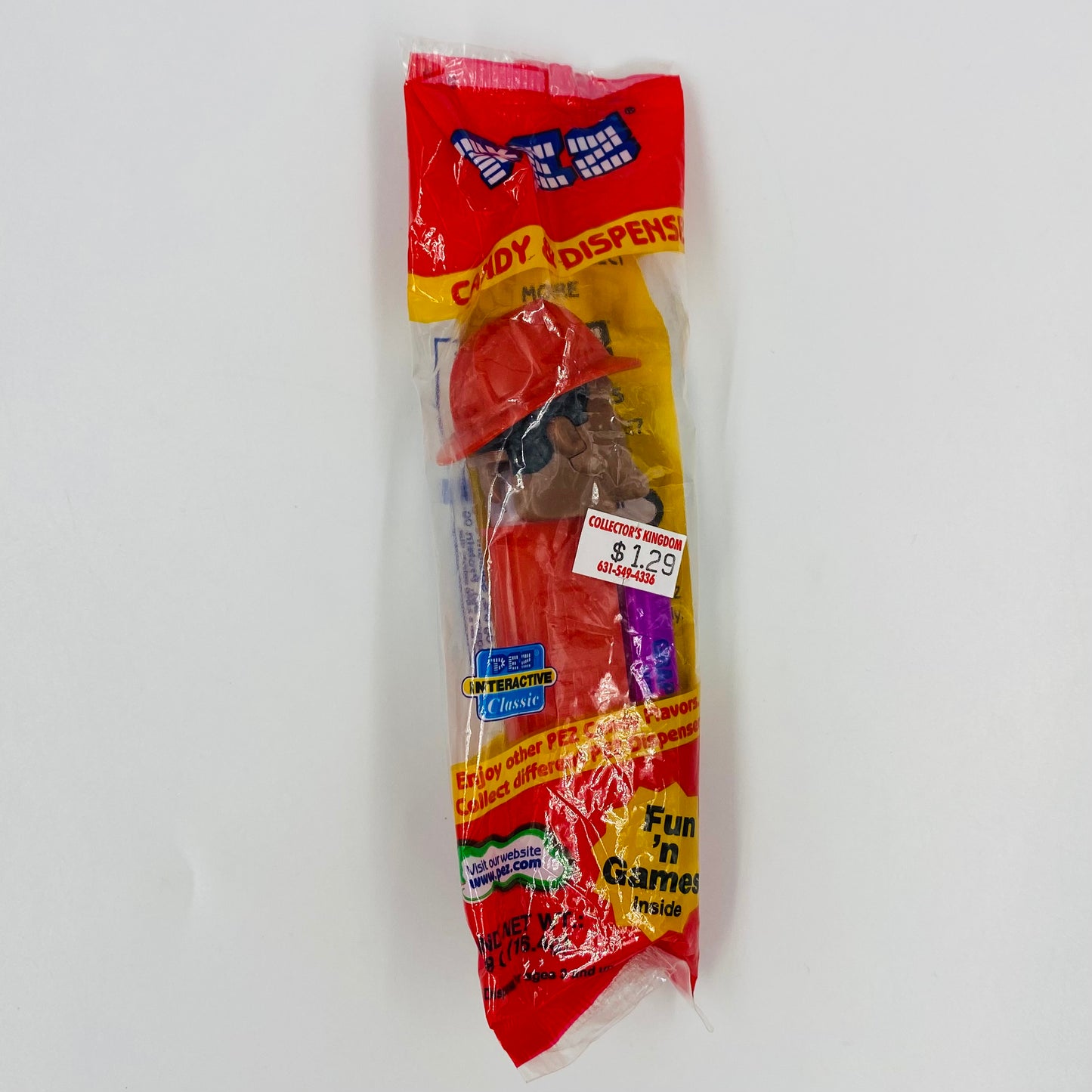 Emergency Heroes Frank the Fireman PEZ dispenser (2003) bagged 5.9 Slovenia red cello