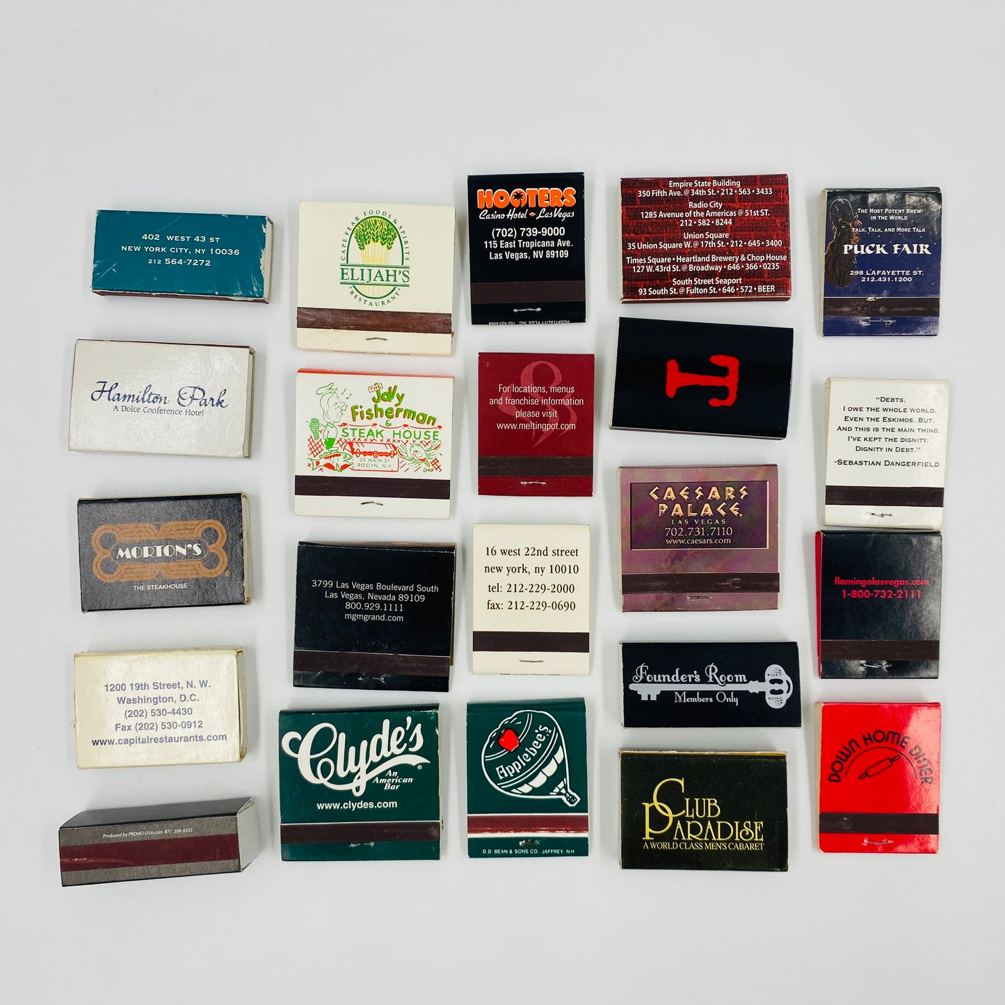 M&PC Matchbook FUN PACK: Bars & Restaurants!
