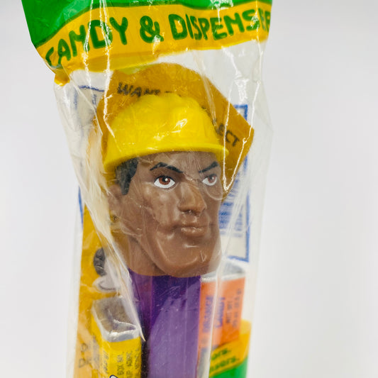 Emergency Heroes Chuck the Construction Worker PEZ dispenser (2003) bagged 5.9 Slovenia green cello