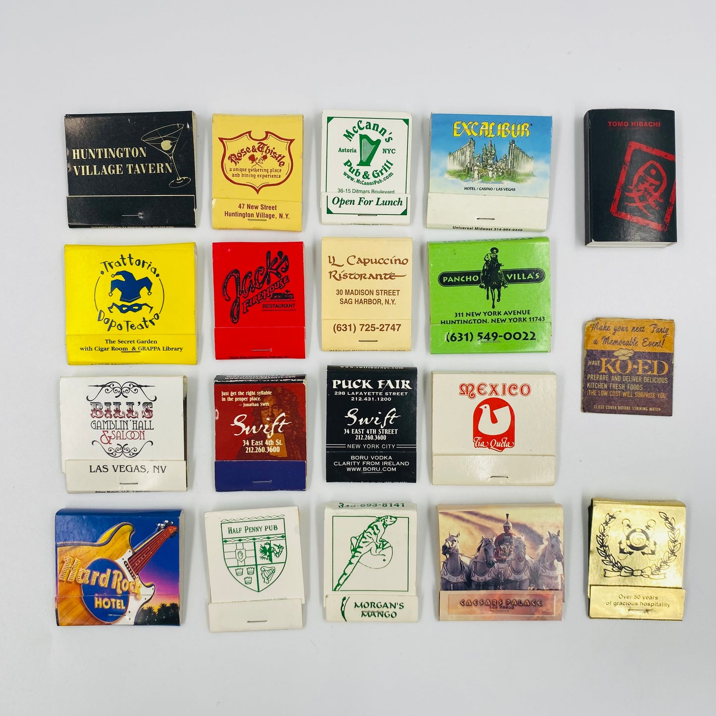 M&PC Matchbook FUN PACK: Bars & Restaurants!
