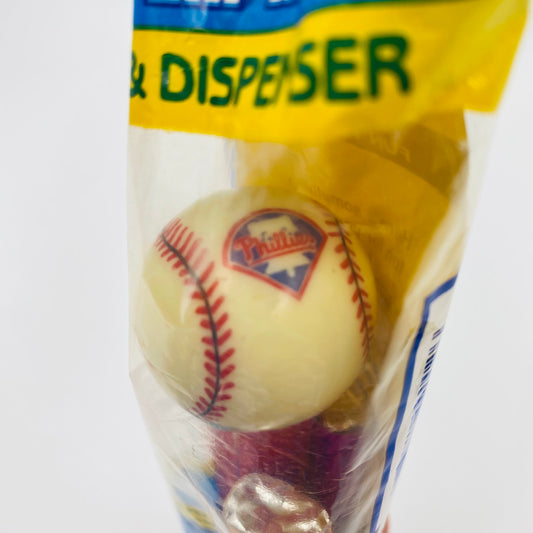 MLB Baseball Philadelphia Phillies baseball PEZ dispenser (2001) bagged 4.9 Hungary blue cello