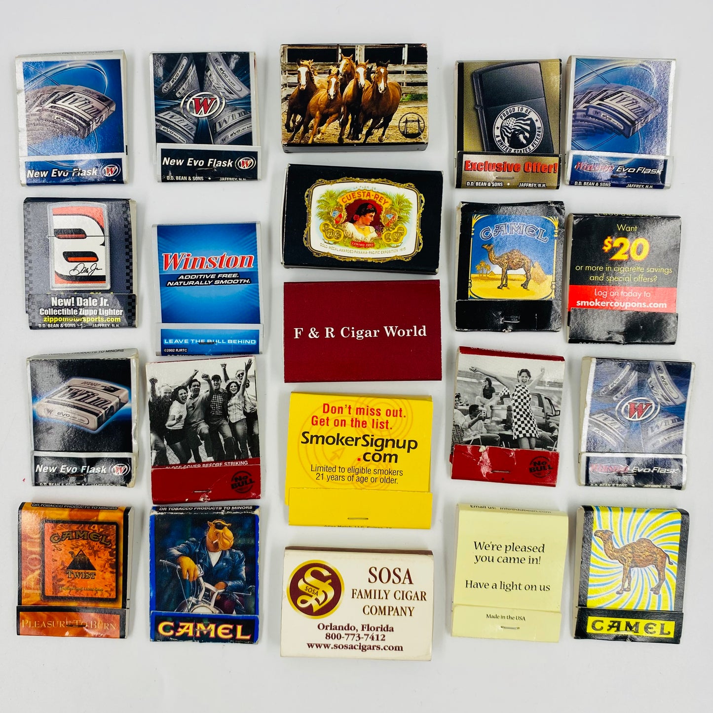 M&PC Matchbook FUN PACK: Cigarette Ads