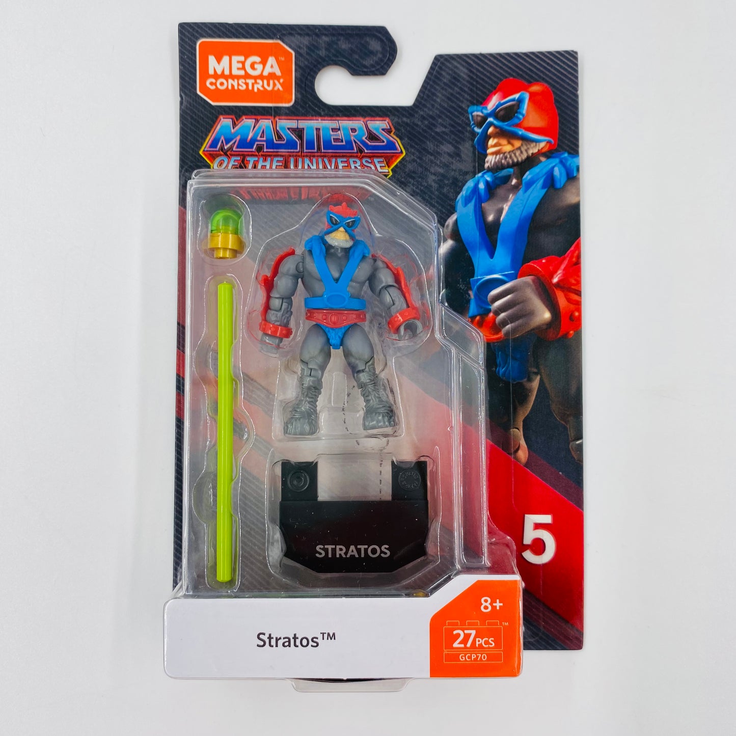 Mega Construx Masters of the Universe Stratos carded 2” micro action figure (2019) GCP70 Mattel