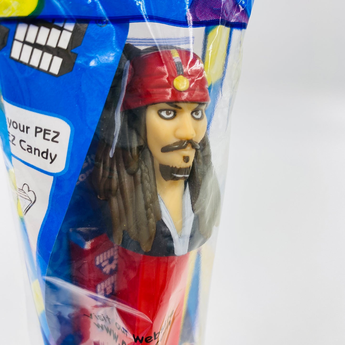 Pirates of the Caribbean Captain Jack Sparrow PEZ dispenser (2008) bagged 5.9 China