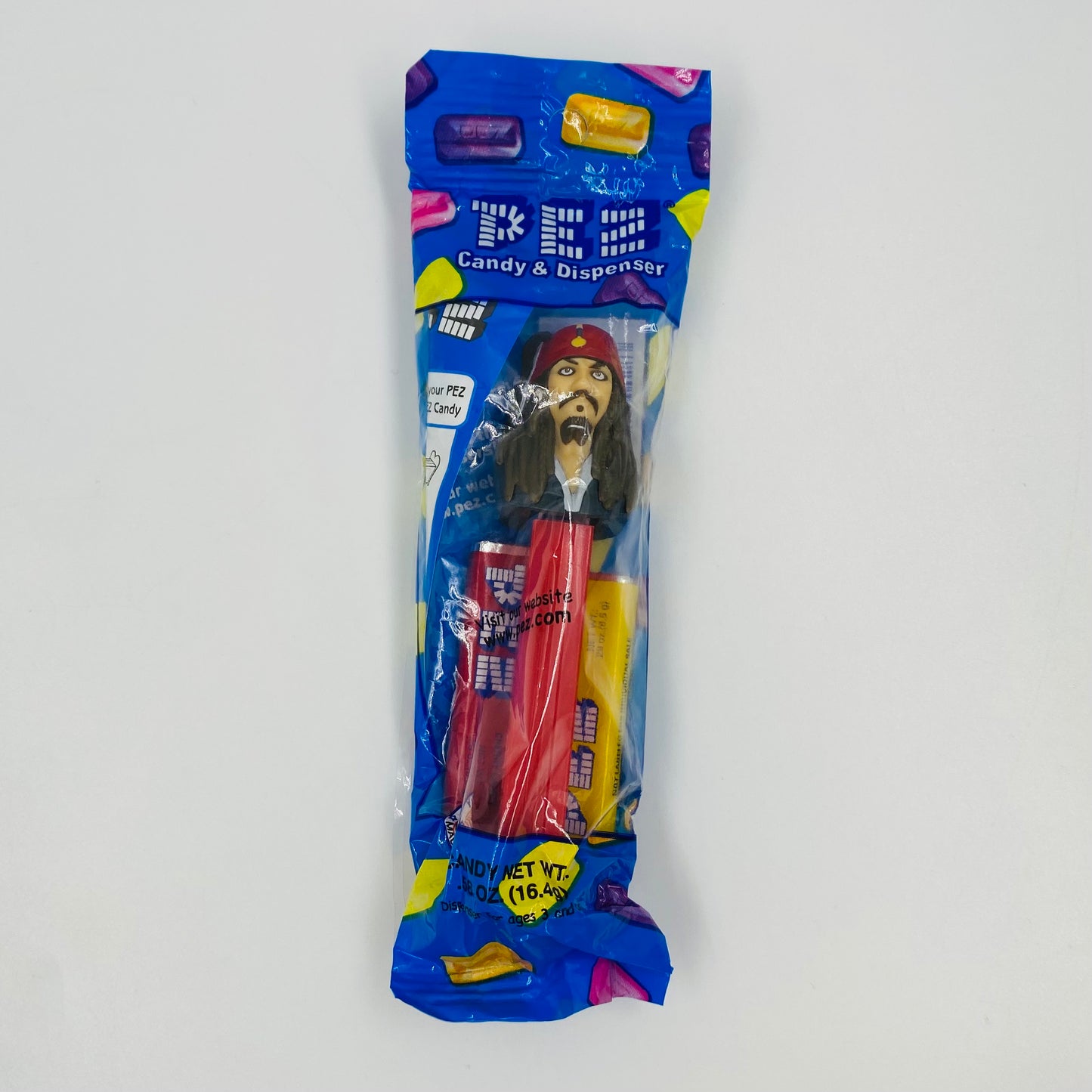 Pirates of the Caribbean Captain Jack Sparrow PEZ dispenser (2008) bagged 5.9 China