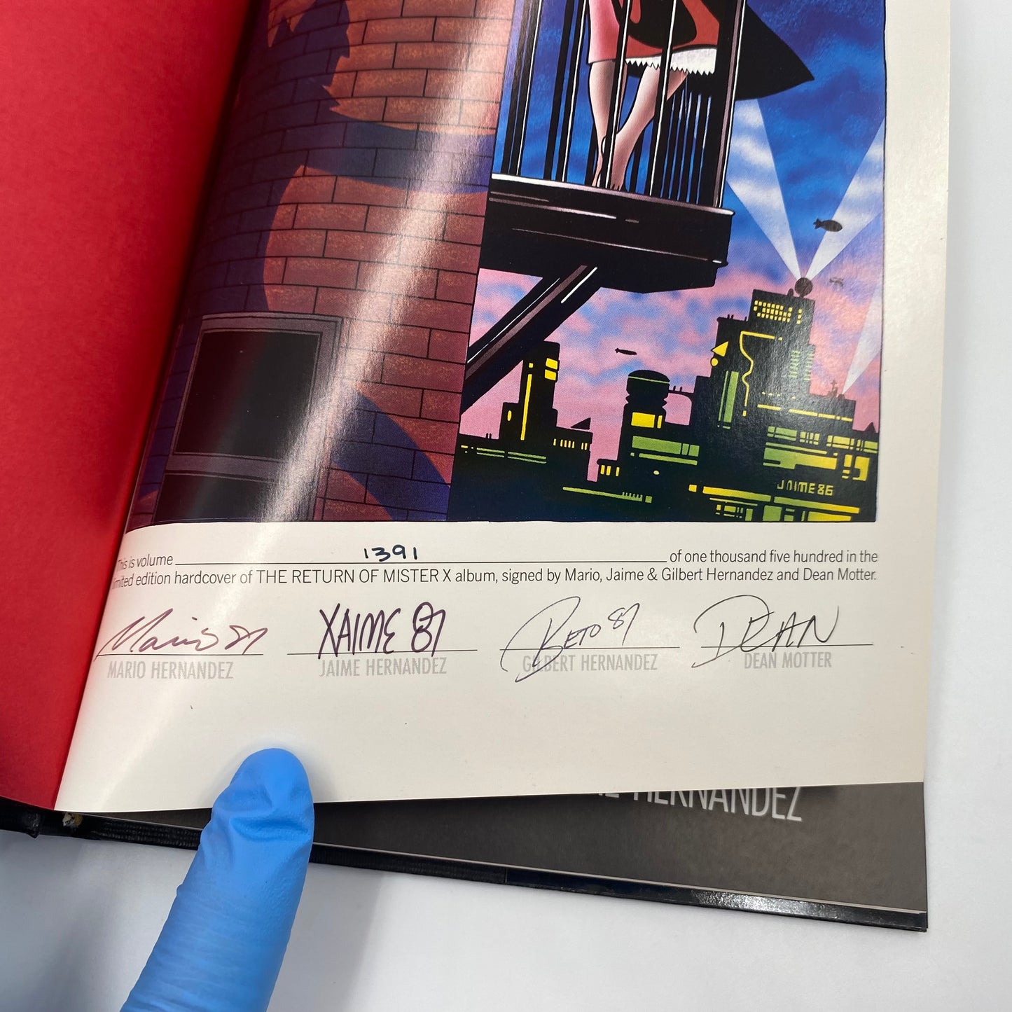 The Return of Mister X HC (1986) Graphitti SIGNED & NUMBERED