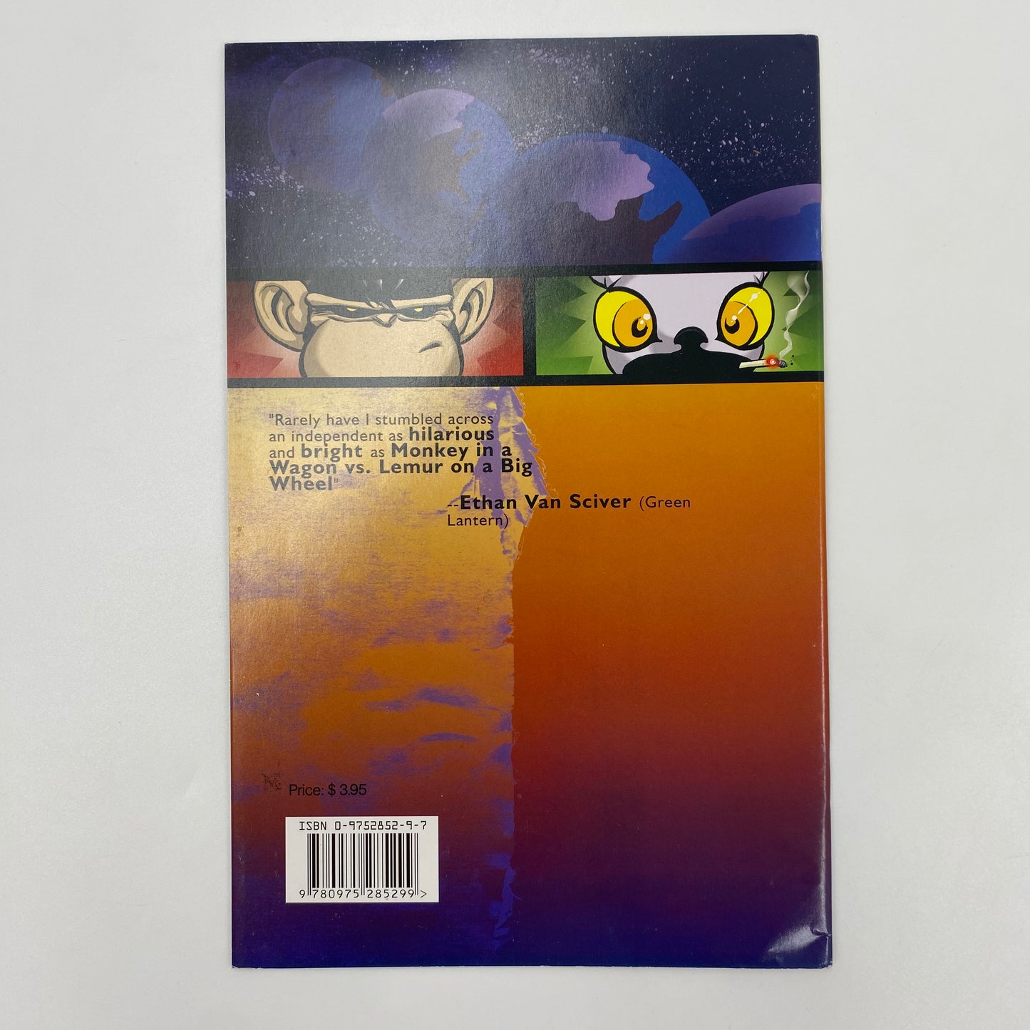 Monkey in a Wagon VS Lemur on a Big Wheel Crisis with Infinite Critters (2006) Silent Devil (SIGNED & SKETCHED) (VG+)
