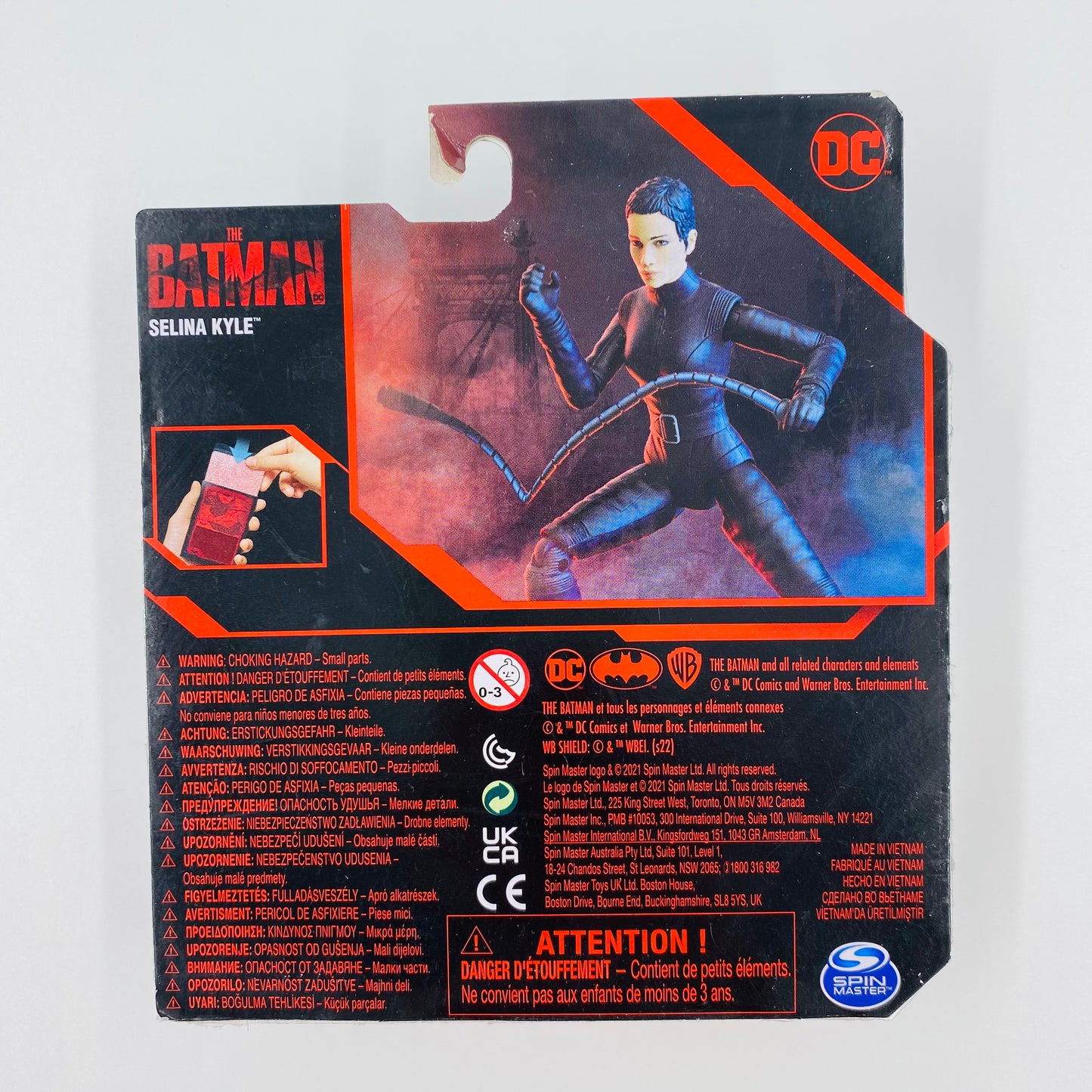 The Batman Selina Kyle carded 4” action figure (2022) Spin Master