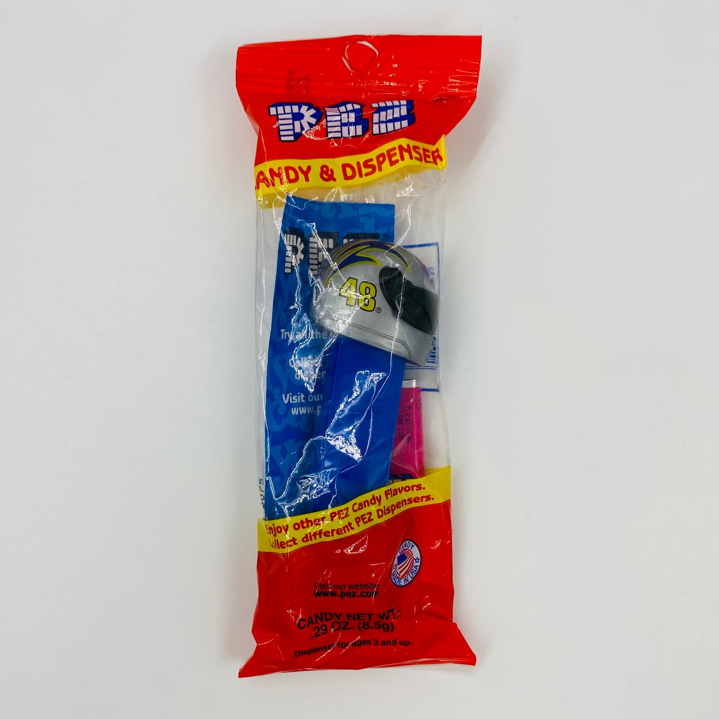 NASCAR Jimmy Johnson Helmet PEZ dispenser (2005) bagged 5.9 China red cello