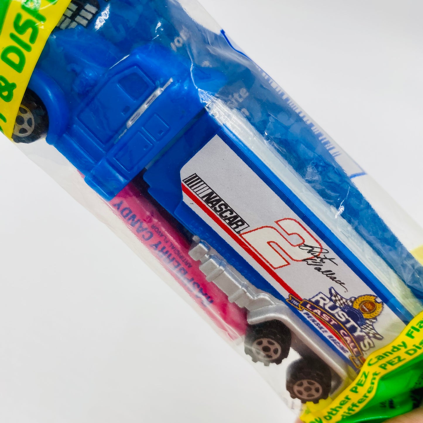 NASCAR Rusty Wallace Hauler PEZ dispenser (2007) bagged green cello