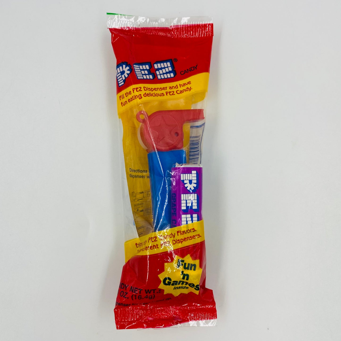 PEZ Coach Whistle (red/white) PEZ dispenser (1990's) bagged 4.9 China red cello