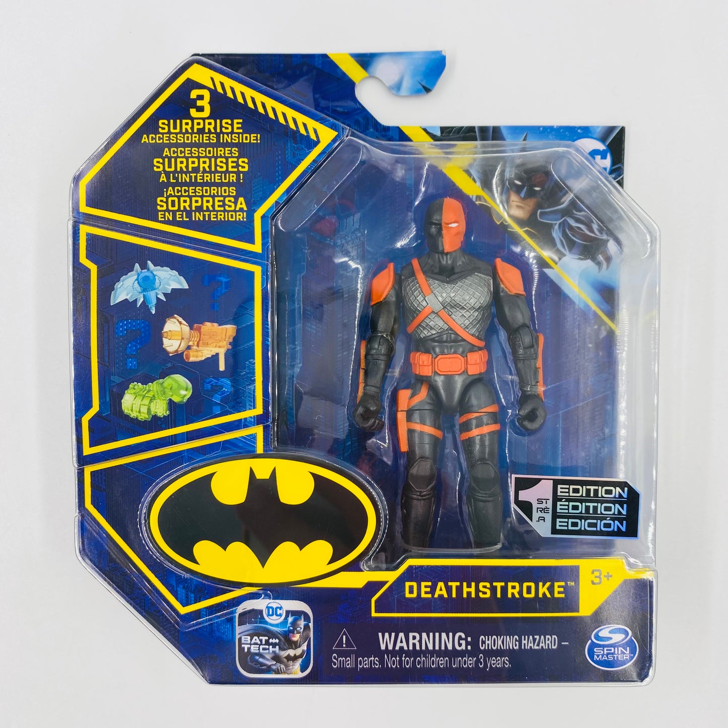 Batman Bat-Tech Deathstroke carded 4” action figure (2021) Spin Master