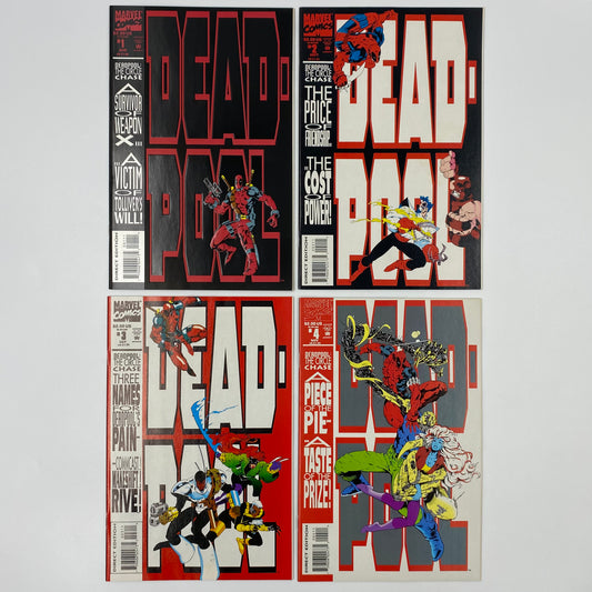Deadpool the Circle Chase #1-4 (1993) Marvel (VF, VF+, VF+, FN+)