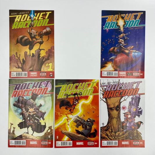 Rocket Raccoon #1-5 (2014-2015) Marvel (VF-, FN+, FN+, VF-, VF-)
