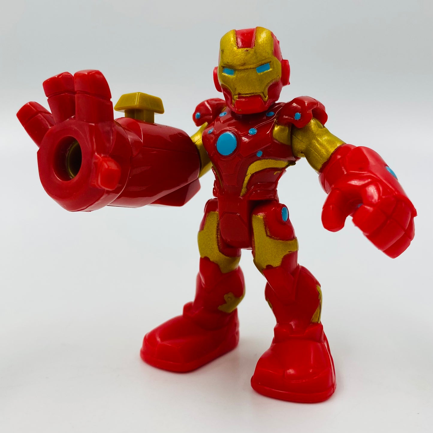 Playskool Heroes Marvel Super Hero Adventures Repulsor Ray Iron Man loose 2.5” action figure Hasbro