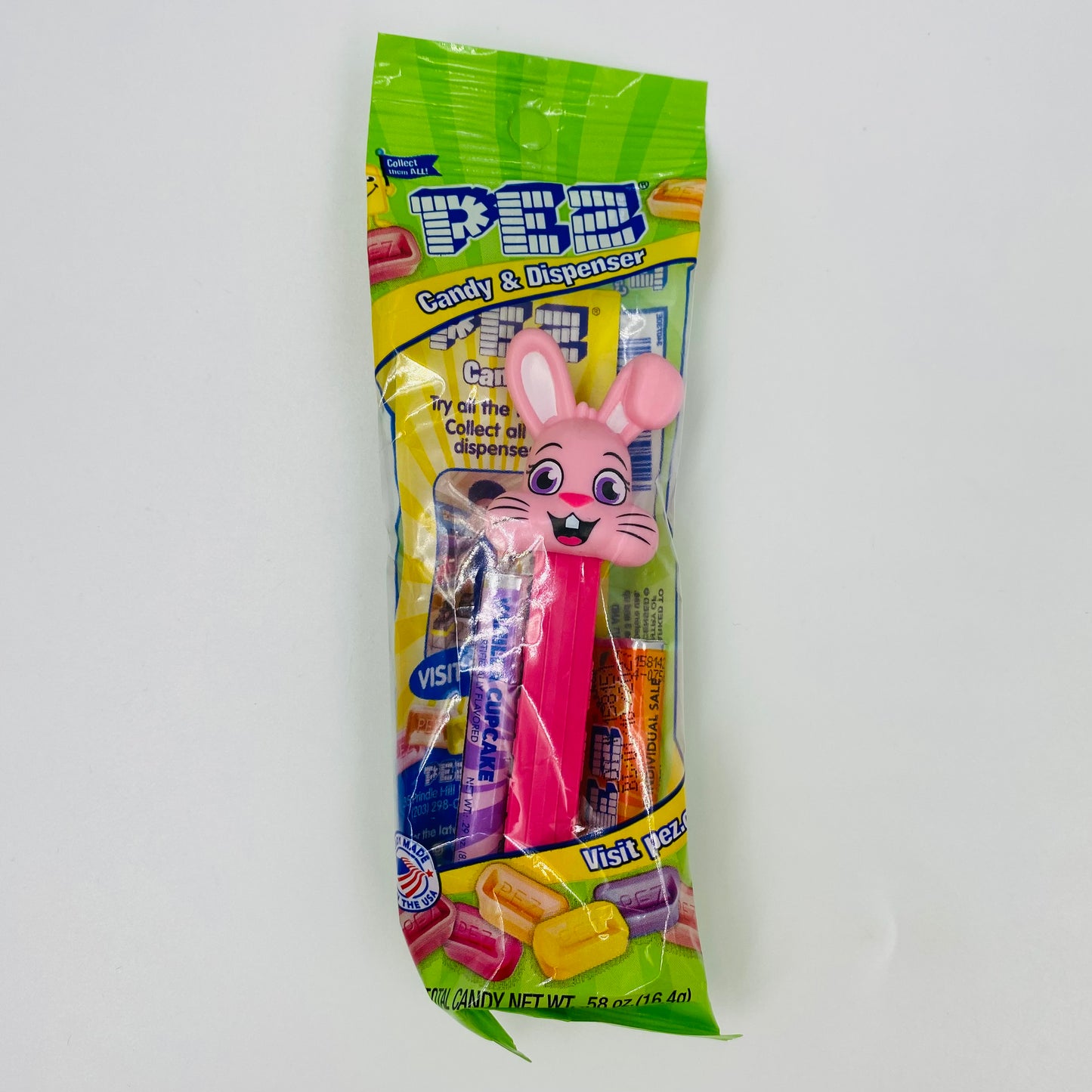Easter Bunny (pink) PEZ dispenser (2021) bagged 7.5 Hungary