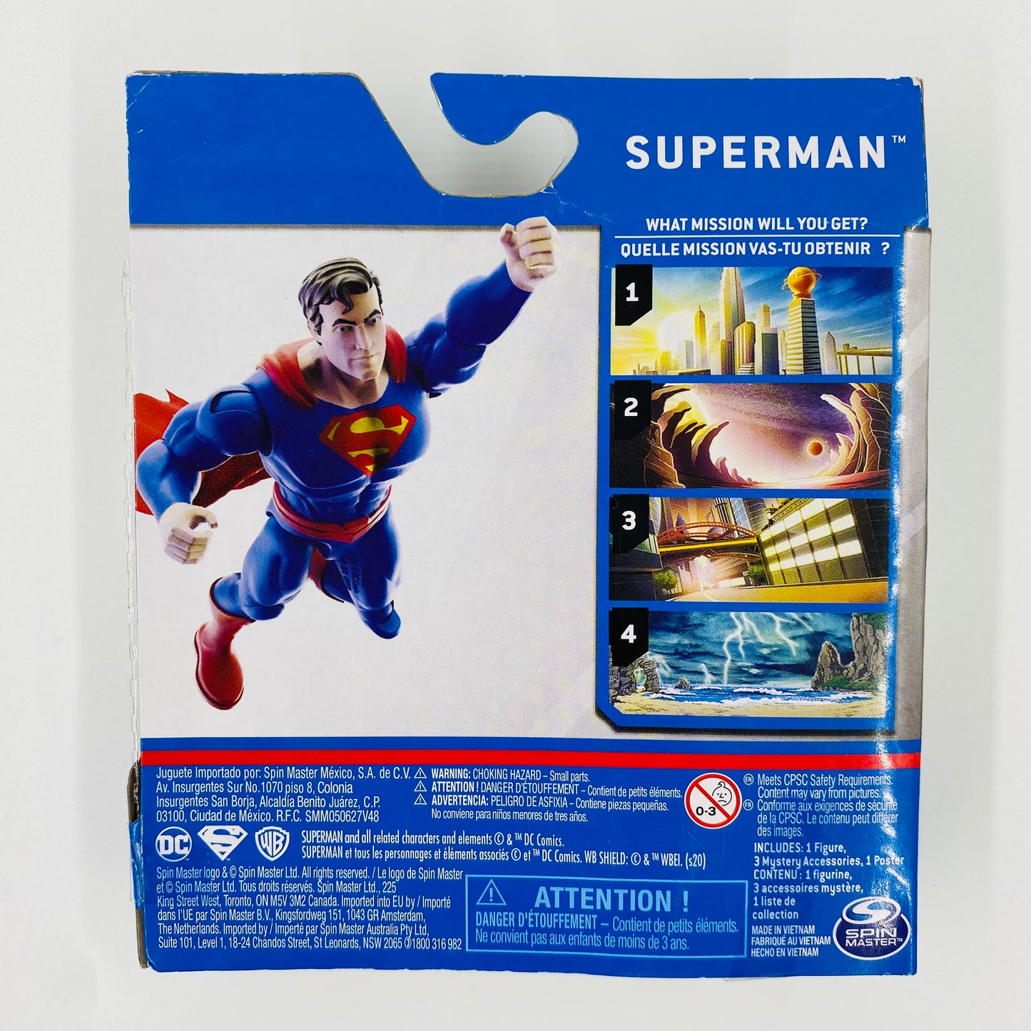 DC Heroes Unite Superman carded 4” action figure (2020) Spin Master