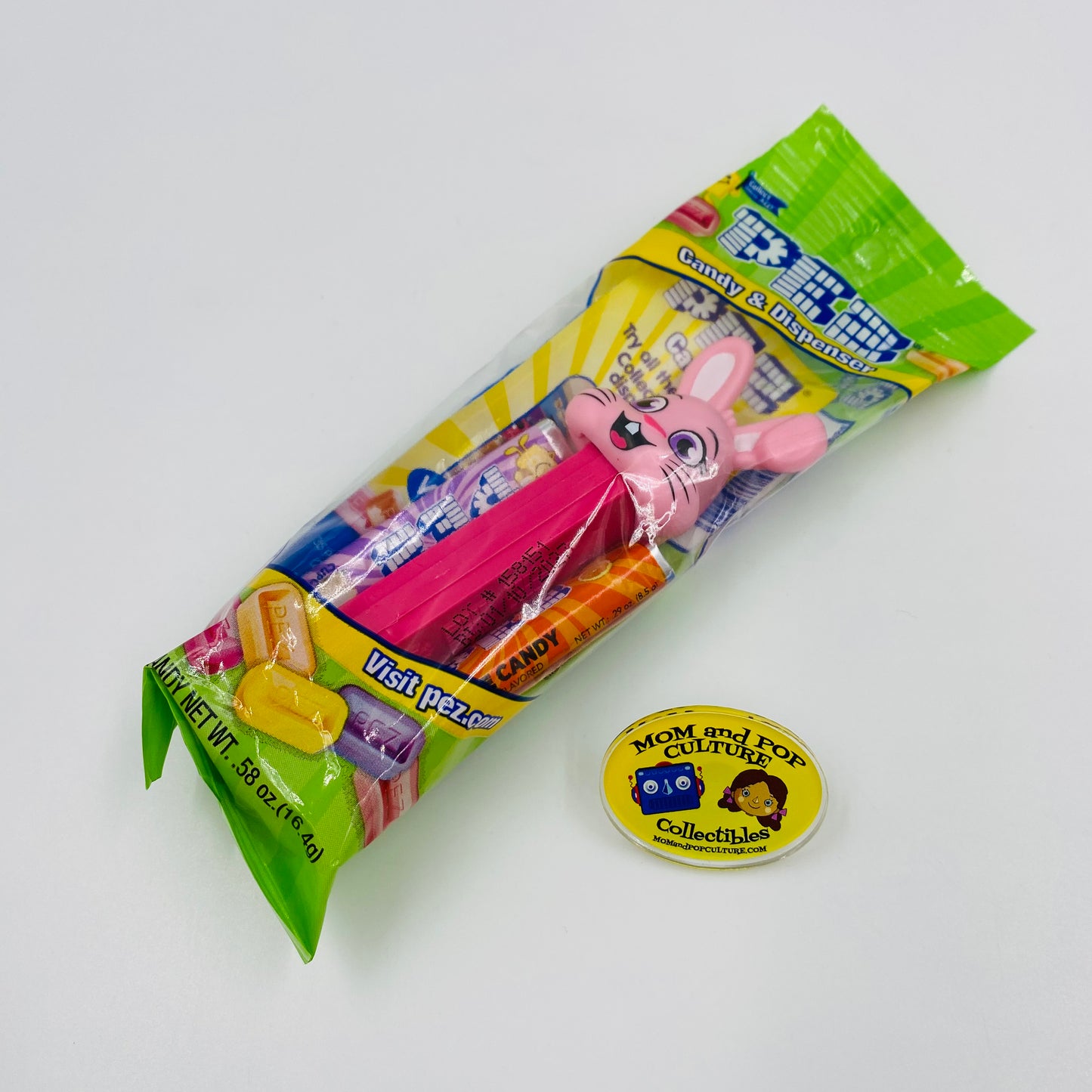 Easter Bunny (pink) PEZ dispenser (2021) bagged 7.5 Hungary