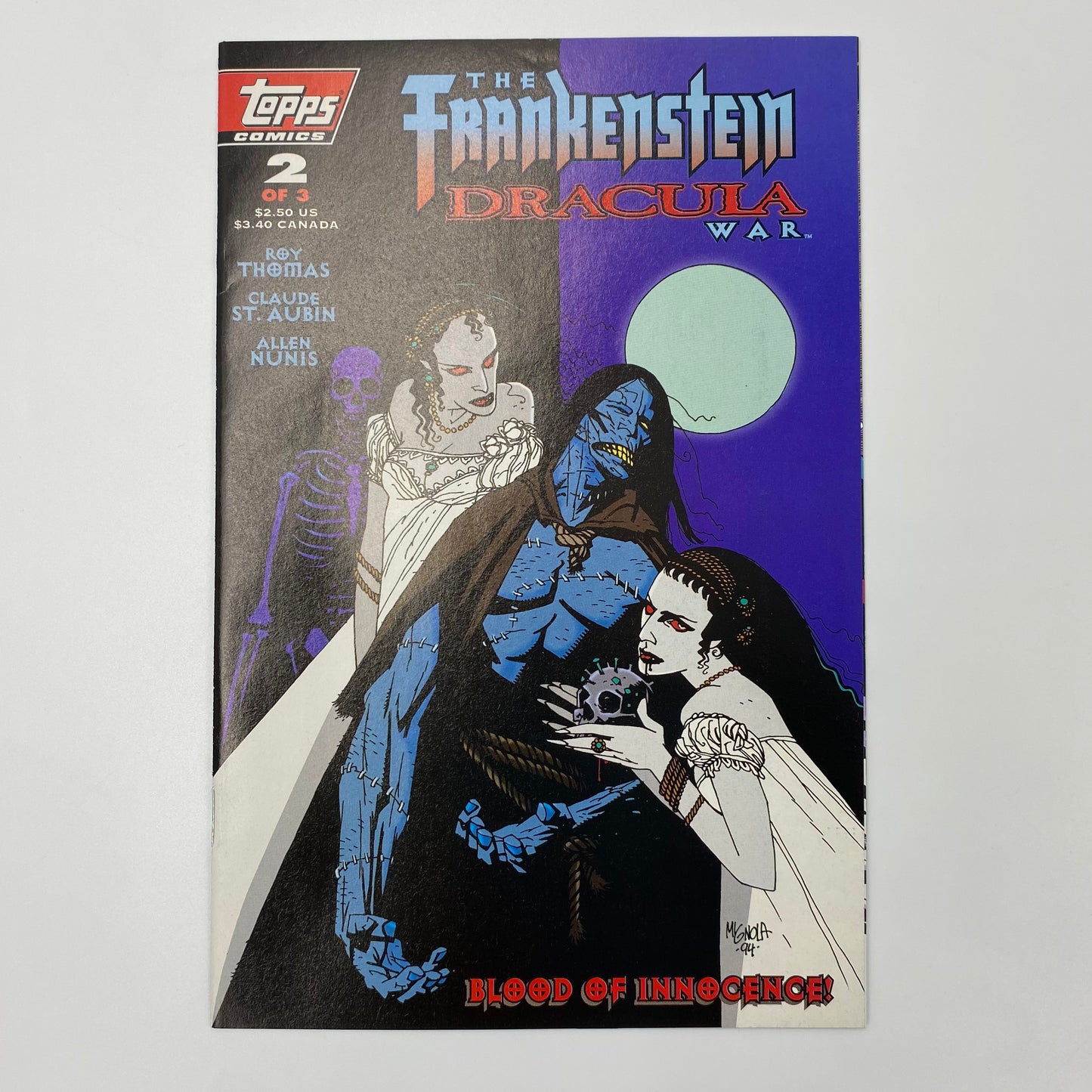 The Frankenstein Dracula War #1-3 (1995) Topps (FN, FN, FN)