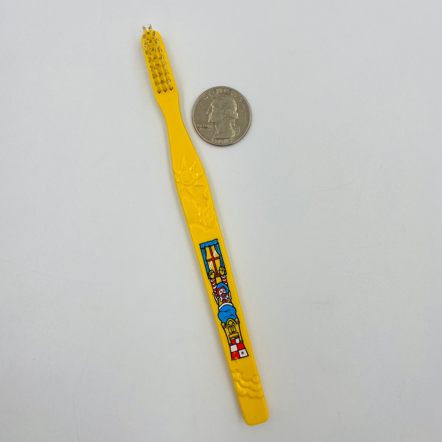 McDonaldland Good Morning Ronald McDonald Toothbrush McDonald's Happy Meal toy (1991) loose