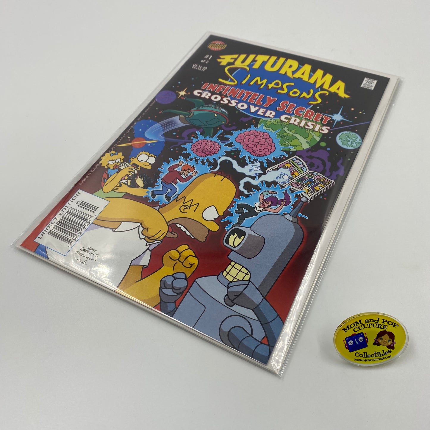 Futurama Simpsons Infinitely Secret Crossover Crisis #1 & 2 (2002-2003) Bongo (FN+, FN+)