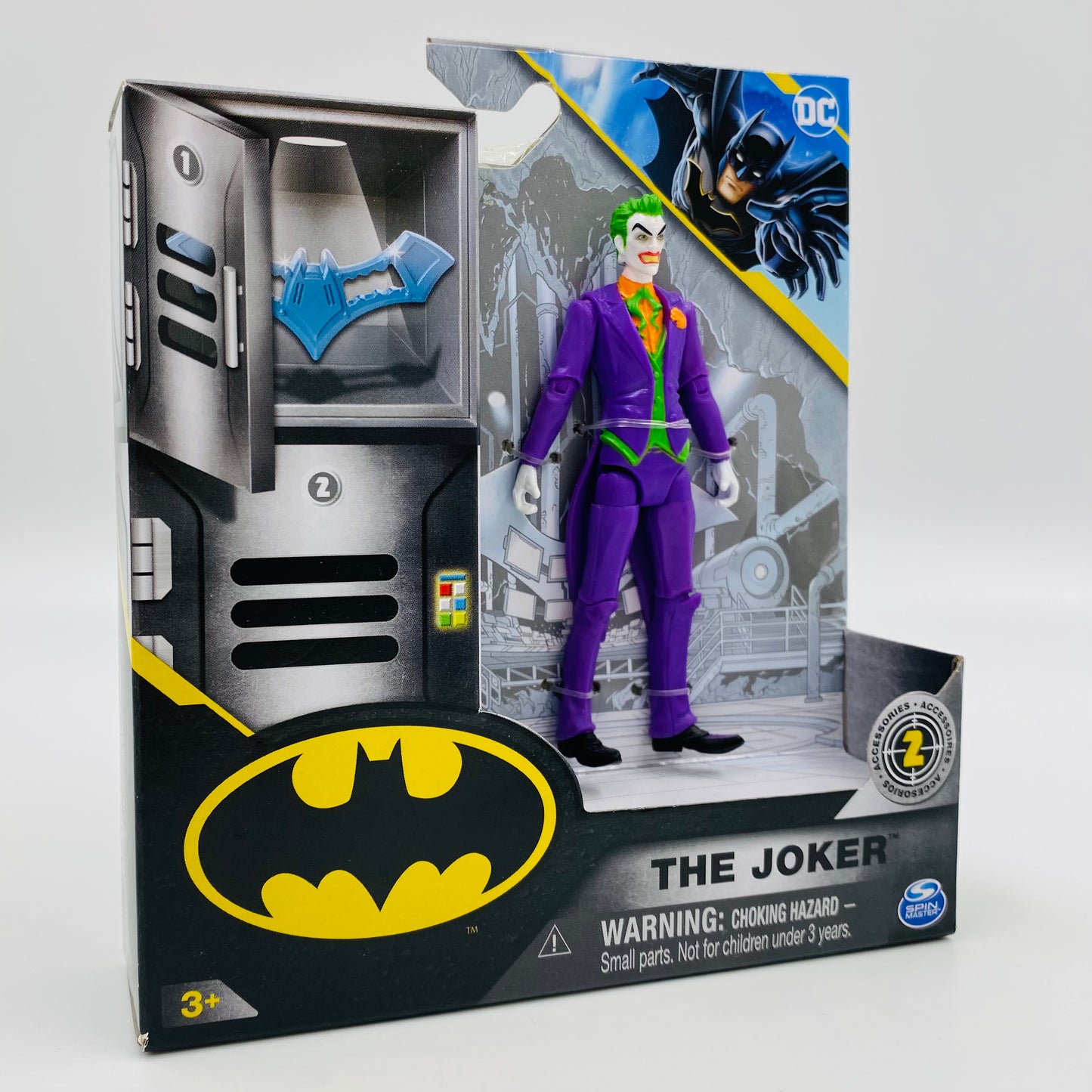 Batman Rebirth Joker carded 4” action figure (2024) Spin Master