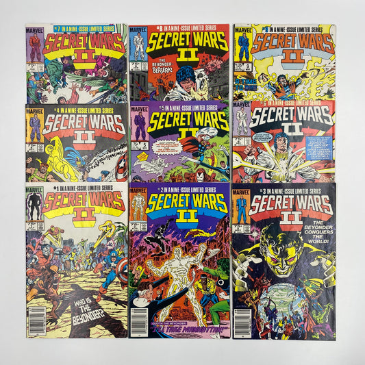 Secret Wars II #1-9 (1985-1986) Marvel (VG to FN)