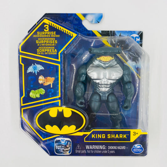 Batman King Shark (metallic skin) carded 4” action figure (2023) Spin Master