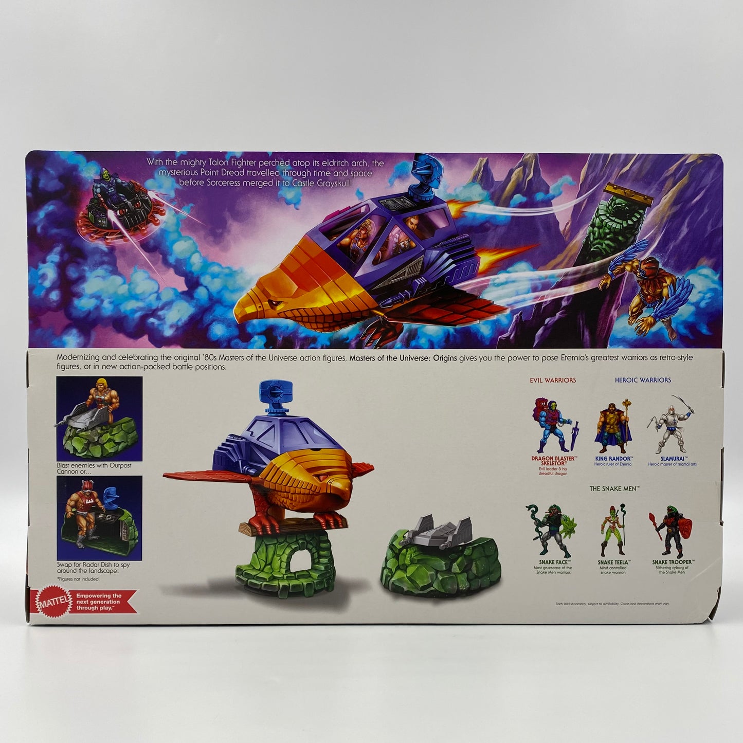 Masters of the Universe Point Dread and Talon Fighter boxed playset & vehicle (2022) Mattel