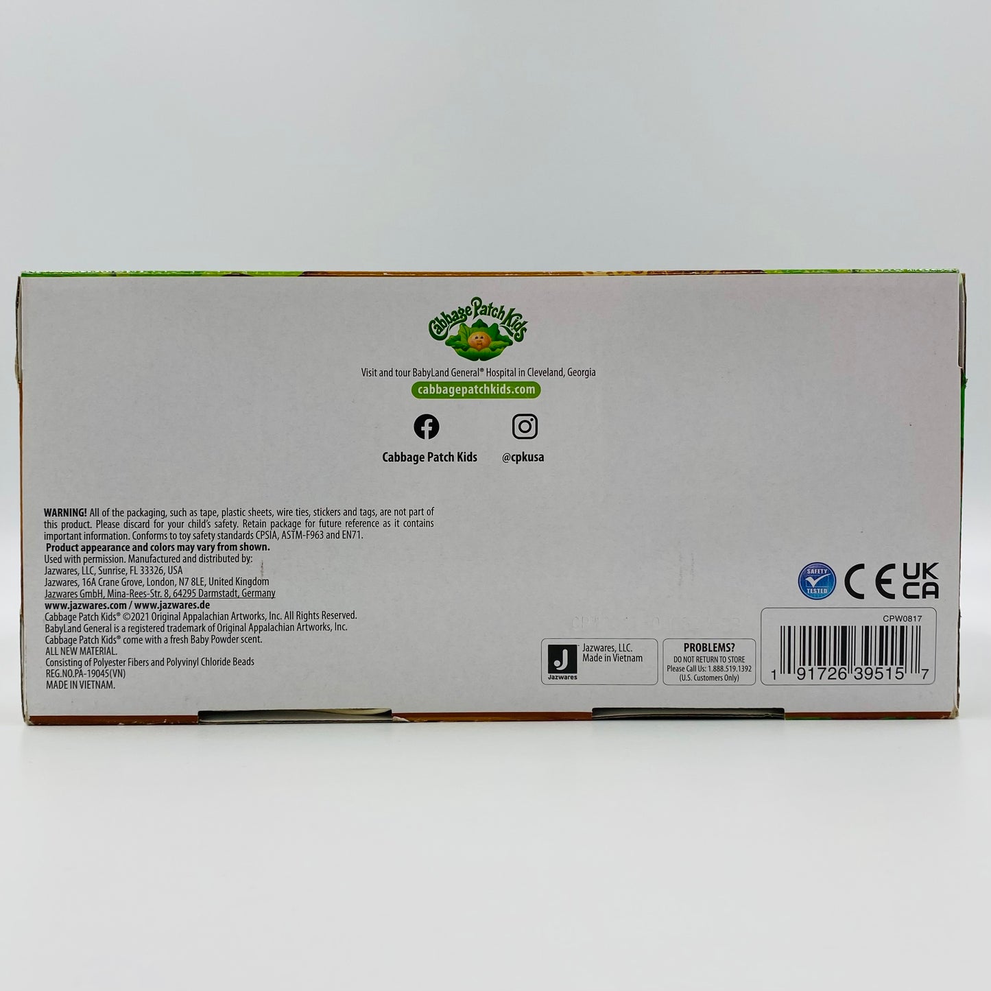 Cabbage Patch Kids Celebration Edition boxed 14” doll (2021) Jazwares