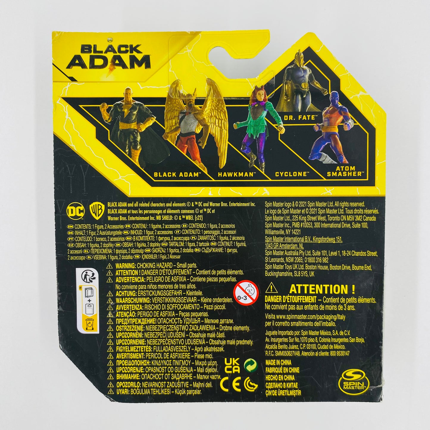 Black Adam Black Adam carded 4” action figure (2022) Spin Master