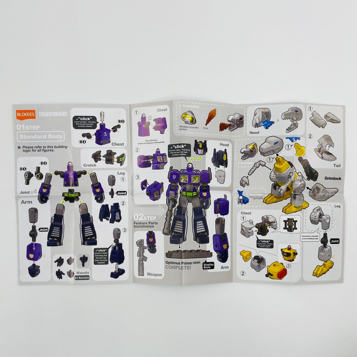 Transformers Galaxy Version 02 Grimlock loose 4” action figure (2024) Blokees