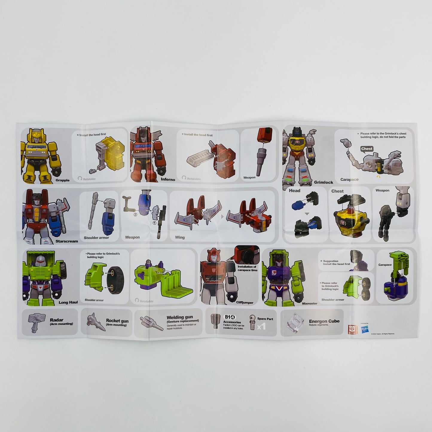 Transformers Galaxy Version 02 Grimlock loose 4” action figure (2024) Blokees
