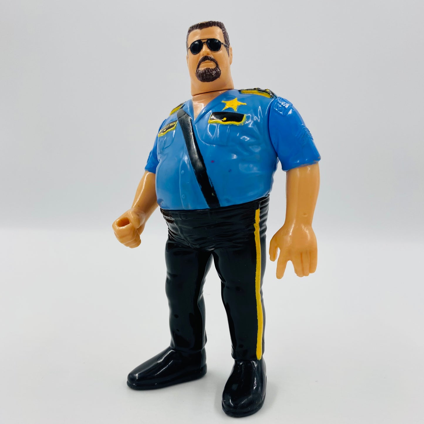 WWF World Wrestling Federation series 1 Big Boss Man loose action figure with Hard Time Slam! (1990) Hasbro