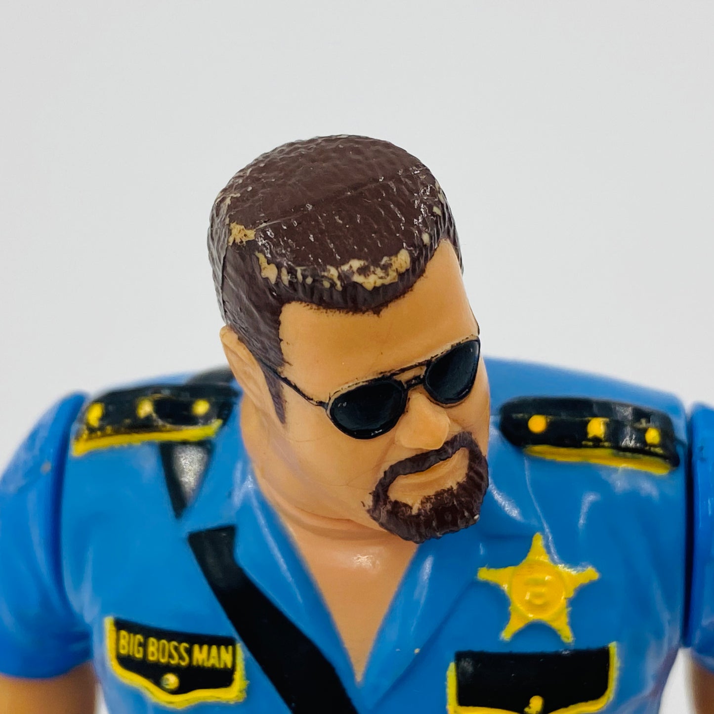 WWF World Wrestling Federation series 1 Big Boss Man loose action figure with Hard Time Slam! (1990) Hasbro