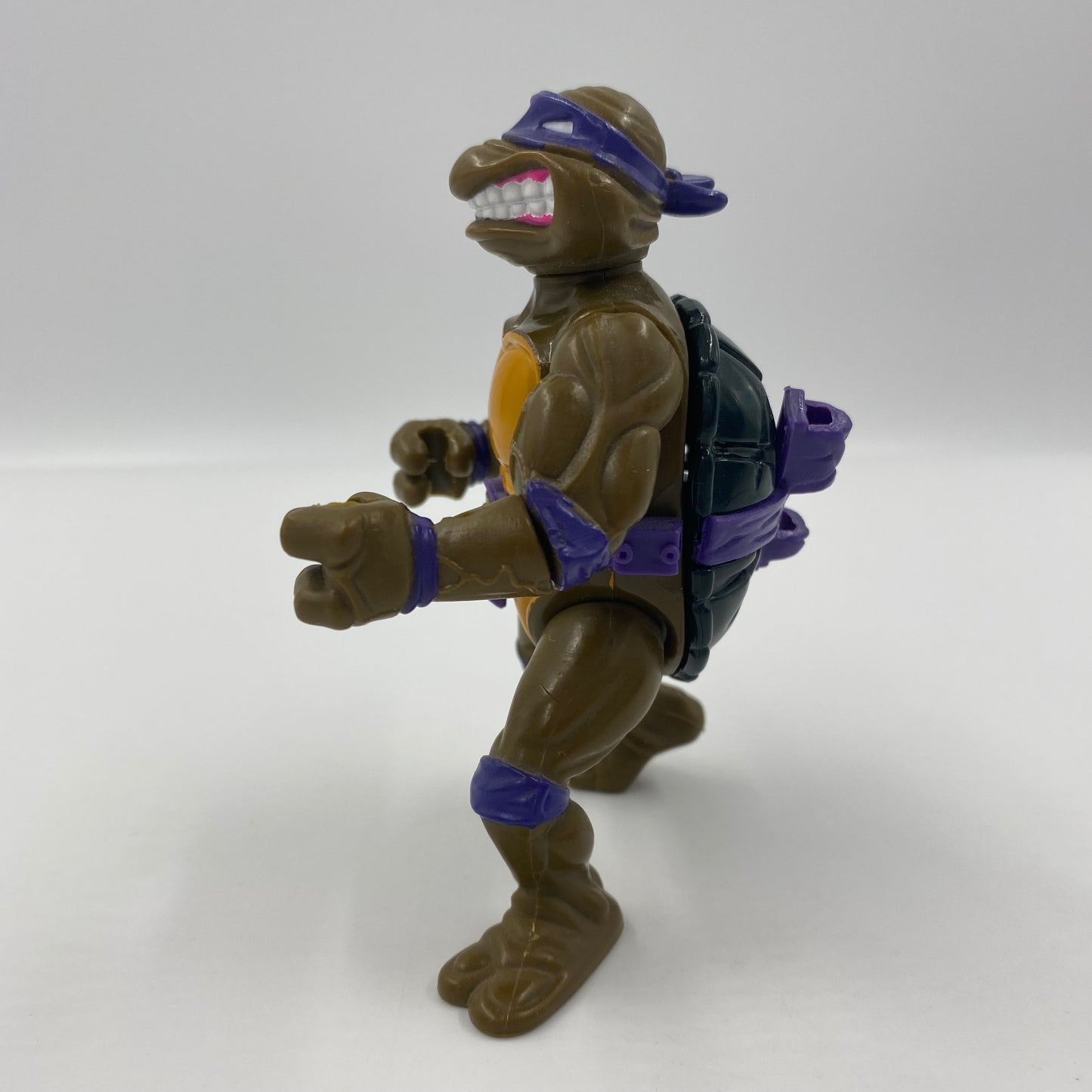 Teenage Mutant Ninja Turtles Donatello With Storage Shell loose 4” action figure (1990) Playmates