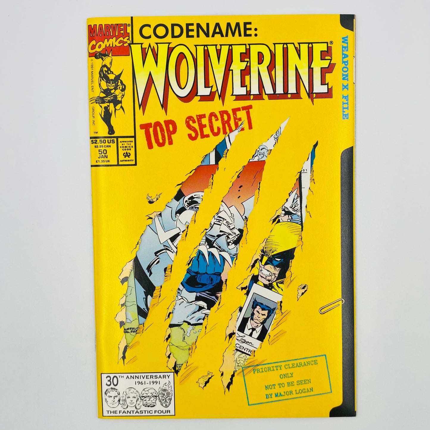 Wolverine #50 “Shiva Scenario” phase 3 of 3 (1992) Marvel