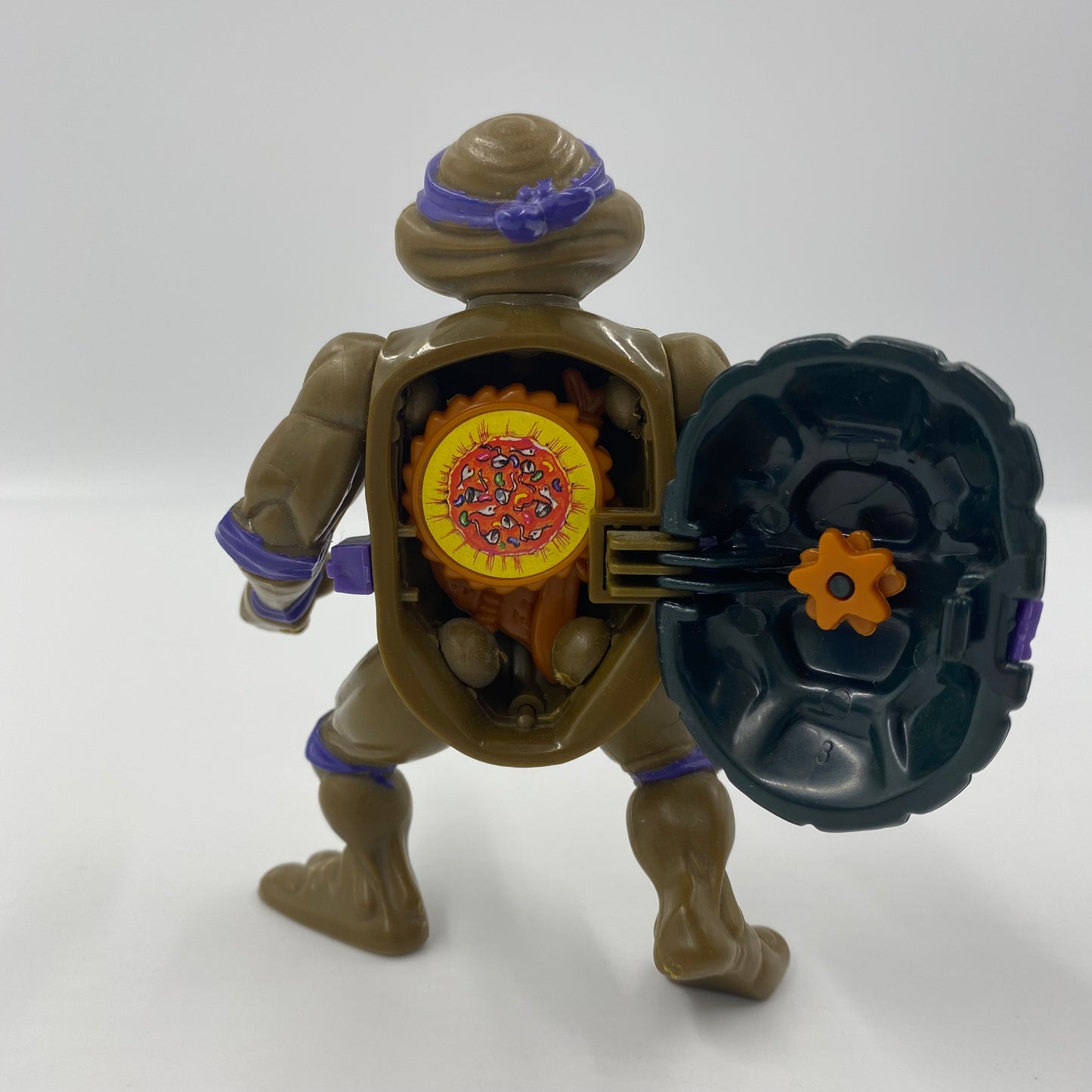 Teenage Mutant Ninja Turtles Donatello With Storage Shell loose 4” action figure (1990) Playmates