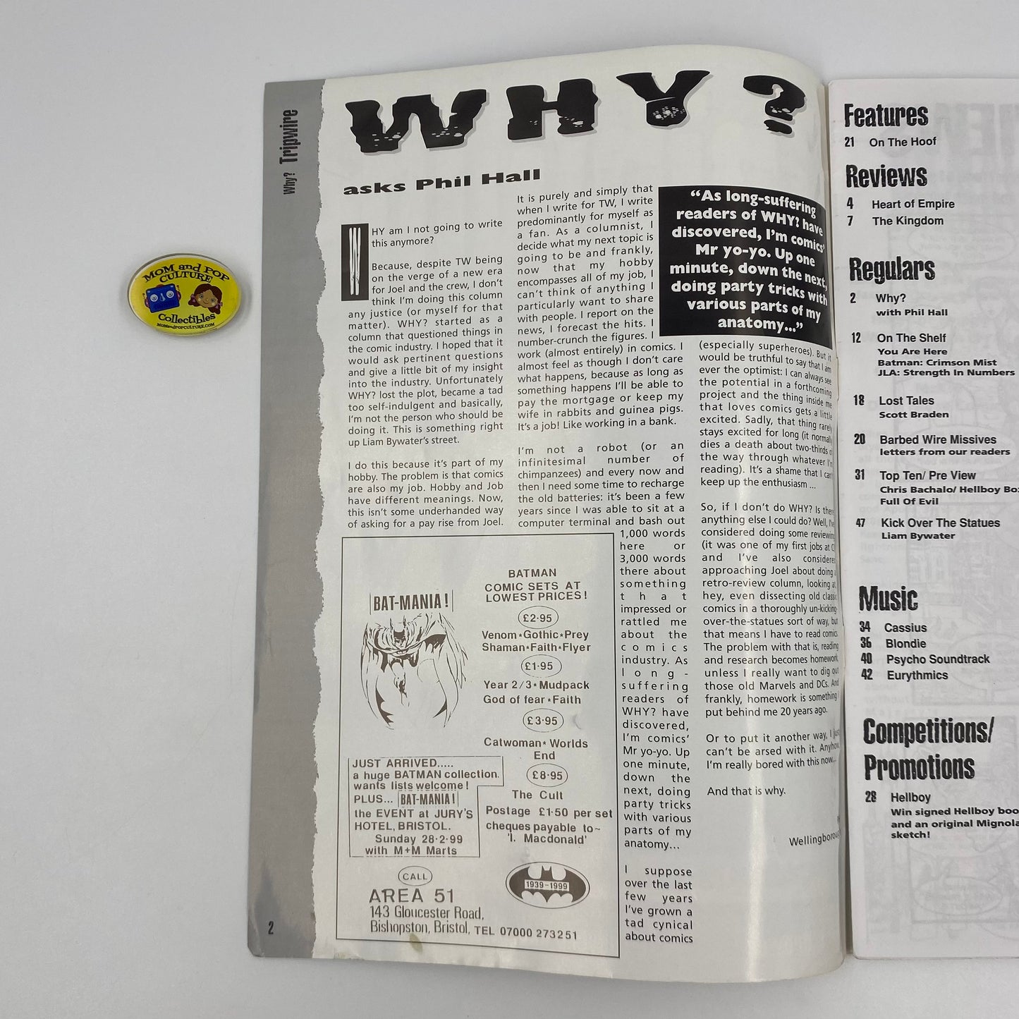 Tripwire magazine Number Nine Feb/Mar (1999) Tripwire